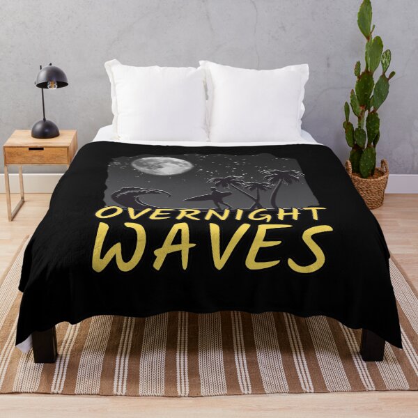 Item preview, Overnight Waves Monotone Background designed and sold by Onewivnacher.