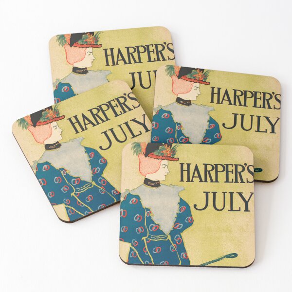 Item preview, HARPER'S JULY 1896 Vintage American Magazine Cover Art Edward Penfield designed and sold by retroposters.