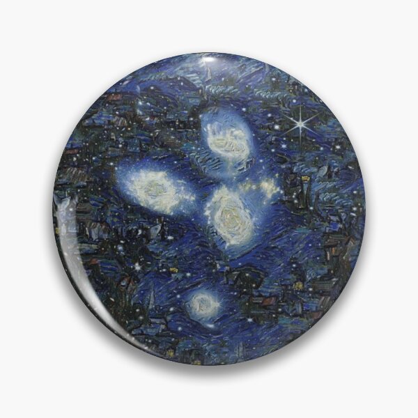 Item preview, JWST Space Telescope Stephan's Quintet in Van Gogh style designed and sold by SolidEarthArt.