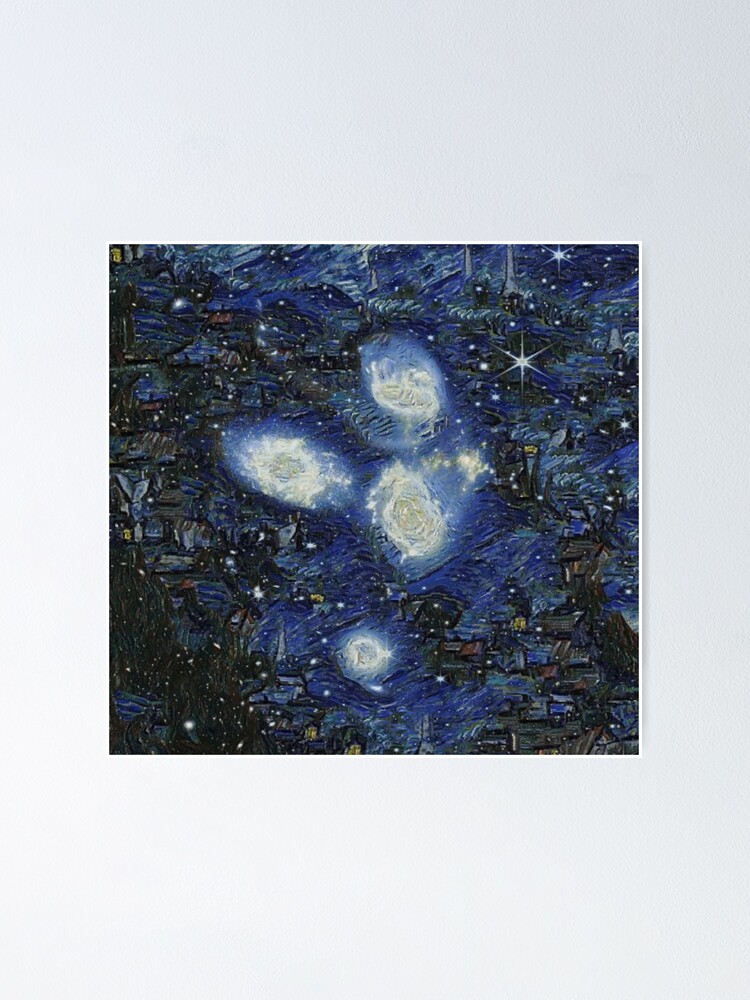 Poster « Le quintette de Stephan du télescope spatial James b de la