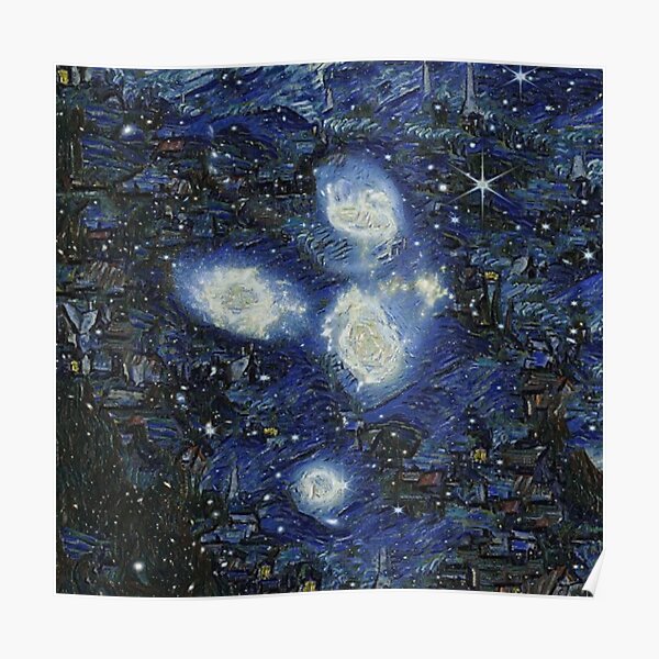 Poster « Le quintette de Stephan du télescope spatial James b de la