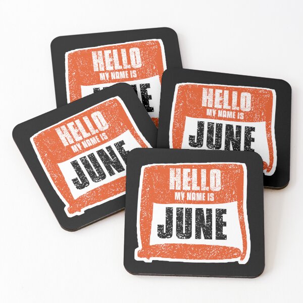 Item preview, Hello My Name Is June label designed and sold by vibeno1.