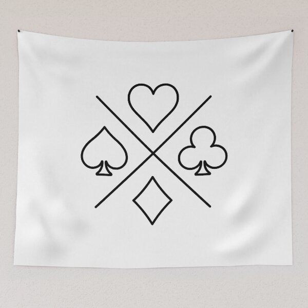 Item preview, Four Card Suites minimal design designed and sold by whyNautDesigns.