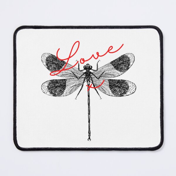 Item preview, Love Dragonfly black and red designed and sold by NewPages.
