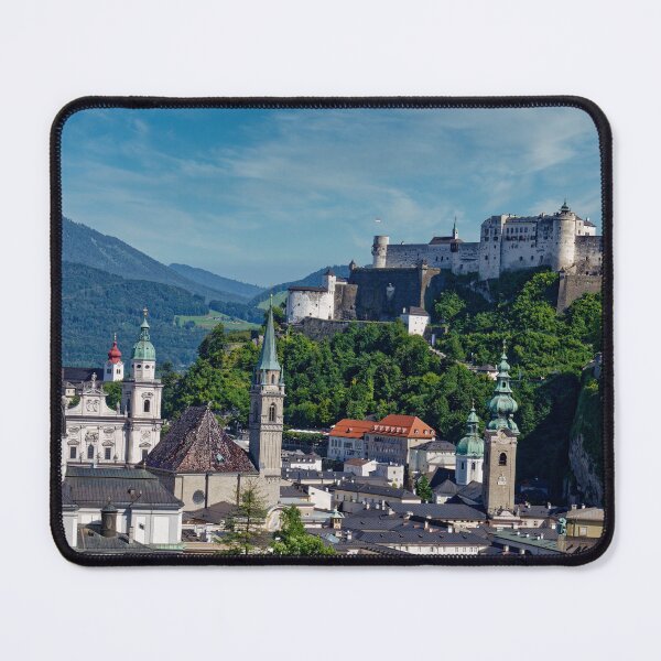 Item preview, Old town of Salzburg with Hohensalzburg Fortress designed and sold by Klaus Offermann.