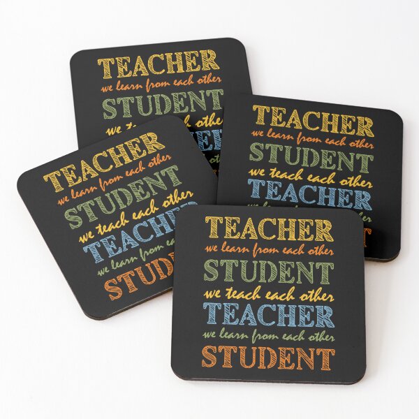 Item preview, Teacher Student - We Teach and Learn From Each Other, Retro Colors designed and sold by artfulnotebook.