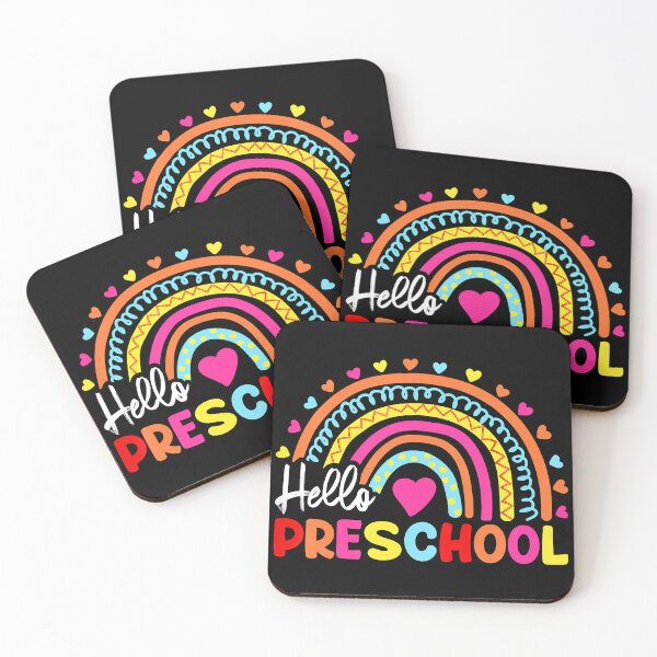 Item preview, Kids Hello Preschool Retro Rainbow Teacher Toddler Girls designed and sold by HelgaSchwarz.