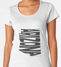 Arizona State Word Art Women's Premium T-Shirt