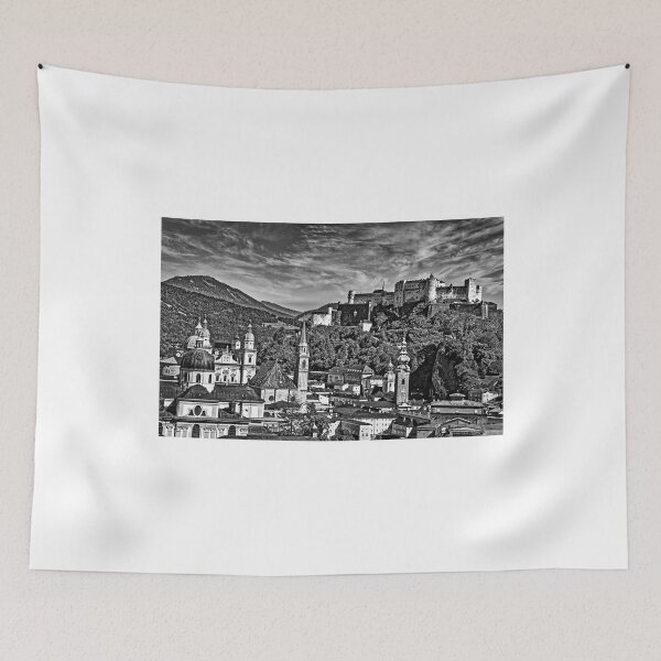 Item preview, Old town of Salzburg with Hohensalzburg Fortress designed and sold by Klaus Offermann.