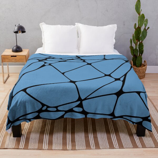 Artikelvorschau, Mittelblau Schwarz Abstrakte Mosaikmusterpaare Ruhiges Blau 114-57-24 Trends Frühling Sommer 2023 entworfen und verkauft von ColorOfTheYears.