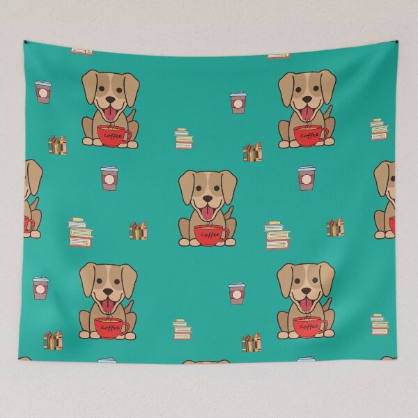 Item preview, Dogs, books and coffee designed and sold by tripanthias.
