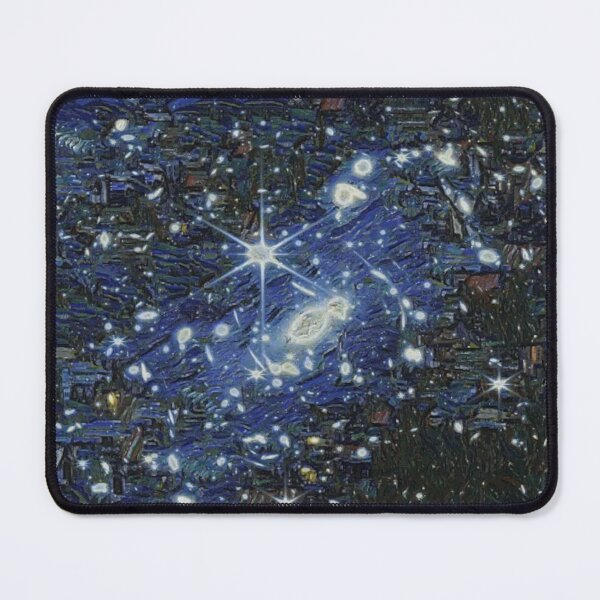 Item preview, JWST Space Telescope Deep Field in Van Gogh style designed and sold by SolidEarthArt.