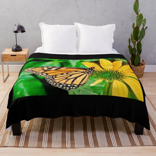 Item preview, butterfly on yellow daisy designed and sold by Chakraflowerdesign.