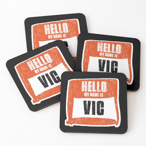 Item preview, Hello My Name Is Vic Label designed and sold by vibeno1.