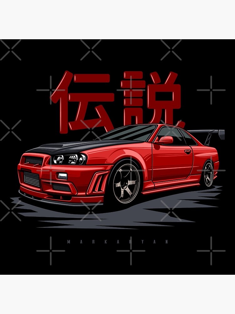 Skyline GTR R34 Poster for Sale by OlegMarkaryan