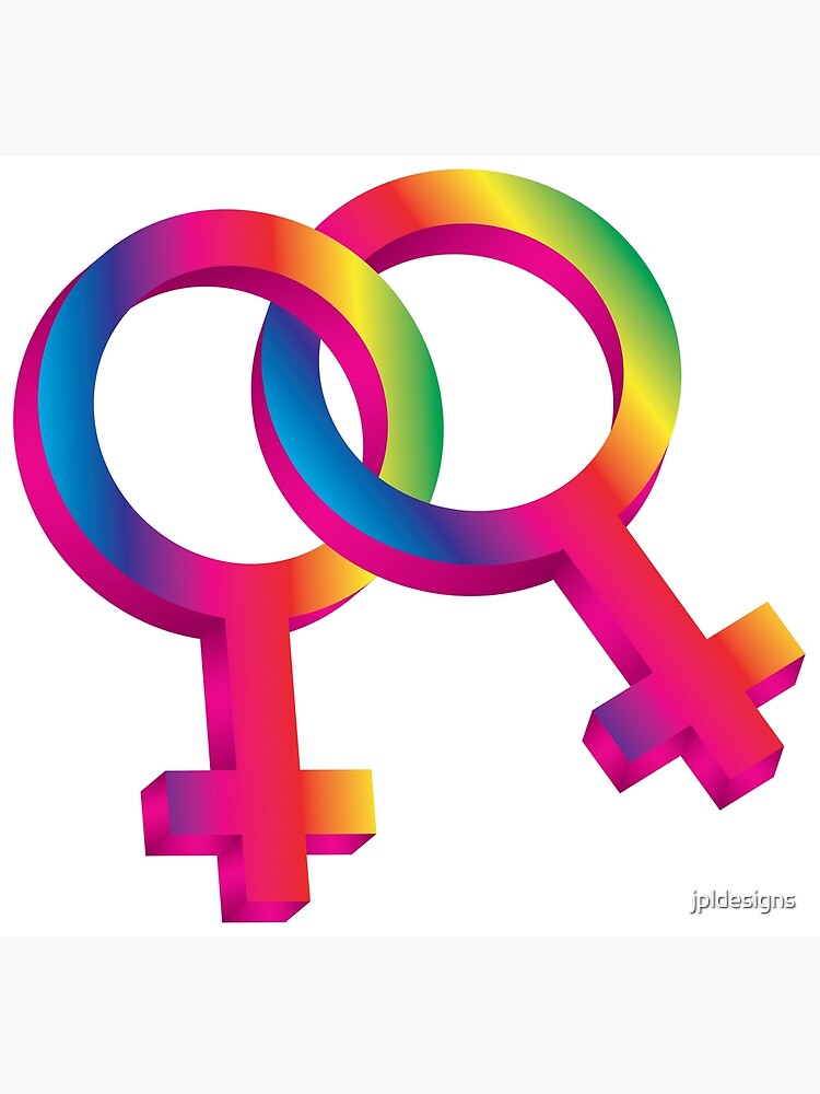 Vector Clip Art Of Female Gender Same Sex Symbols Illustration Female