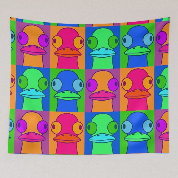Item preview, Retro duck - Colorful and funny duck designed and sold by Memockend.