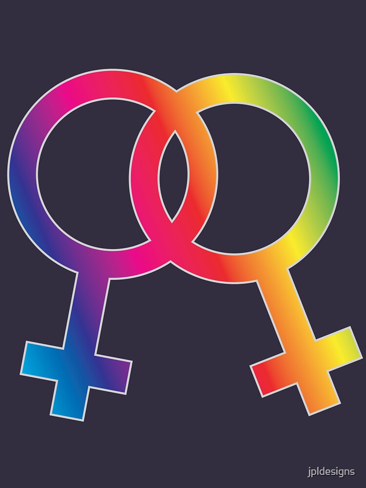 Female Gender Same Sex Symbols Illustration T Shirt By Jpldesigns