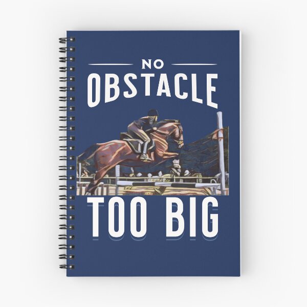 Item preview, No Obstacle Too Big - encouragement and confidence - Horse jumping designed and sold by No1Equestrian.