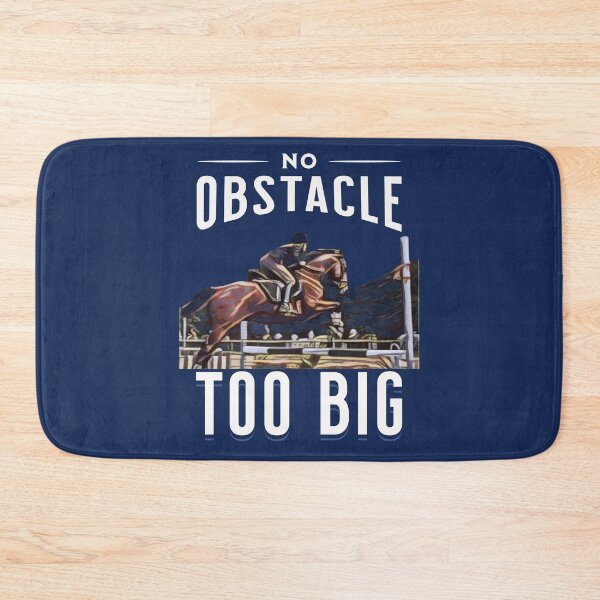 Item preview, No Obstacle Too Big - encouragement and confidence - Horse jumping designed and sold by No1Equestrian.