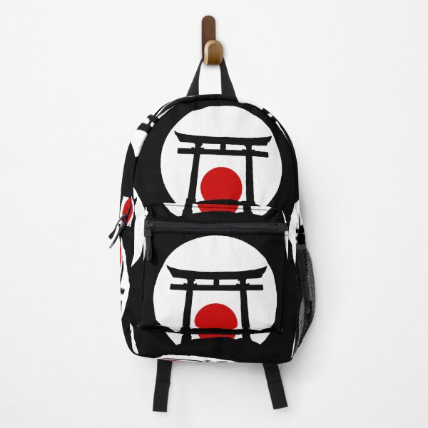 Item preview, Cool Japanese Torii Gate on a Hill With a Red Sunset Sun and White Background | Cool Japanese Tori Gate on a Hill With a Red Sunrise Sun and White Back ground  designed and sold by RiciPaneto.