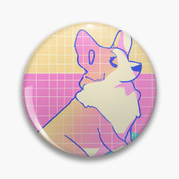 Item preview, Vaporwave Corgi Design designed and sold by wavelengthss.