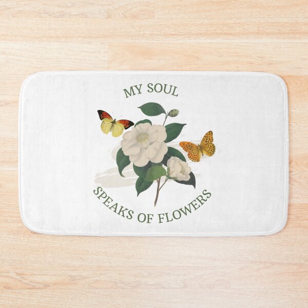 Item preview, Watercolor white camellia flowers and butterflies - vintage flowers  designed and sold by Rubi16.