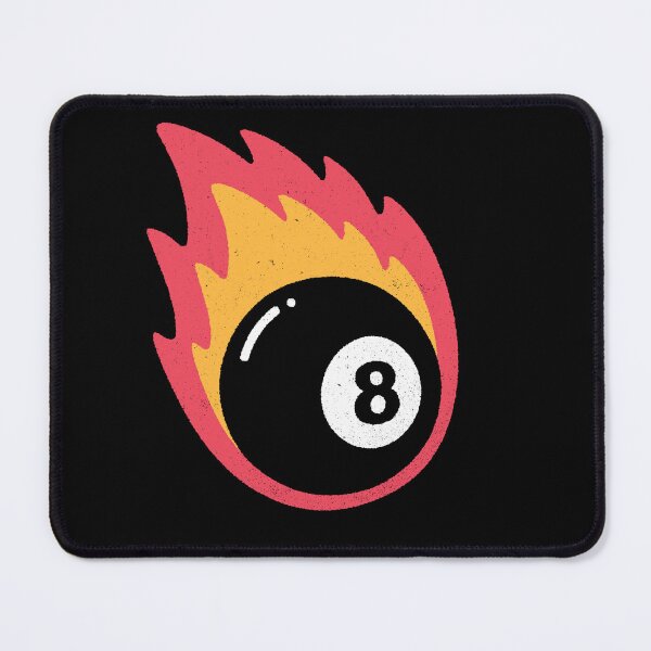 Item preview, Retro Flaming 8 Ball on Fire Pool Lover designed and sold by Mercheesy.