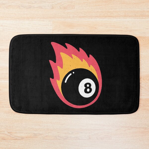 Item preview, Retro Flaming 8 Ball on Fire Pool Lover designed and sold by Mercheesy.