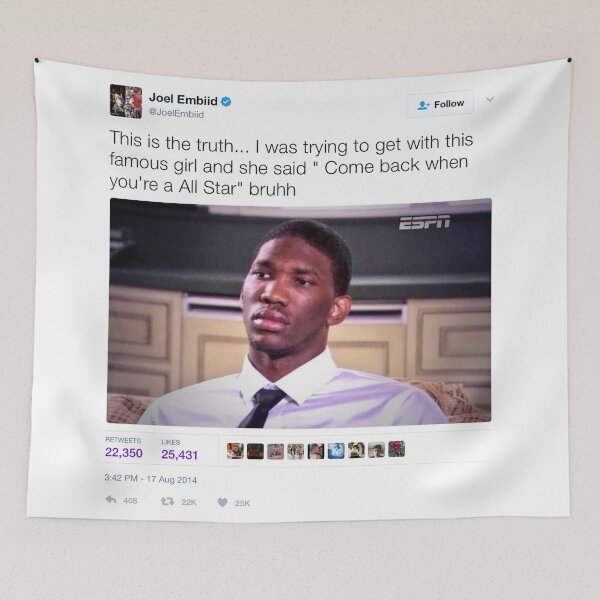 Item preview, Joel Embiid - Come Back When You're An All-Star designed and sold by Tee Tweets.