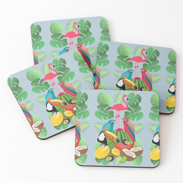 Item preview, Exotic Fun Colorful Birds And Fruits designed and sold by TrulyEpoque.