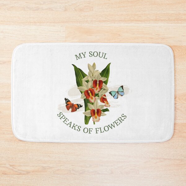 Item preview, Watercolor white and red orchid flowers, and butterflies - vintage flowers - inspirational quote  designed and sold by Rubi16.