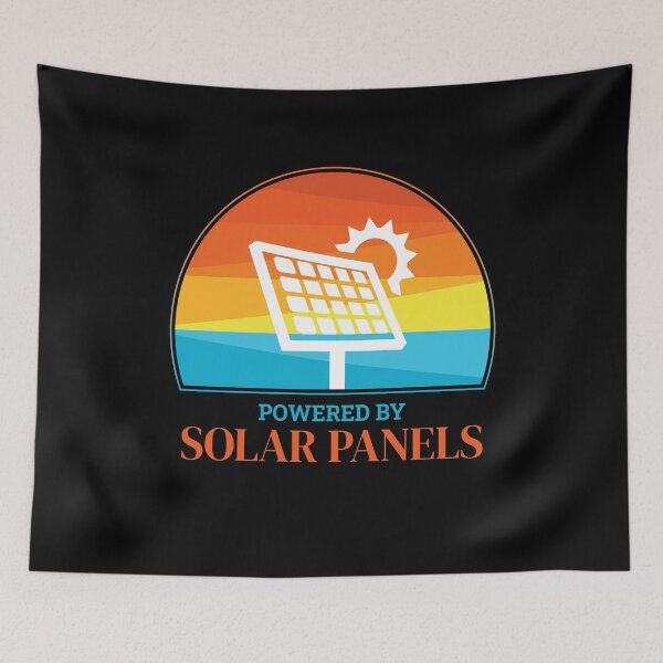 Item preview, Powered By Solar Panels Photovoltaic Sun designed and sold by MooonTees.