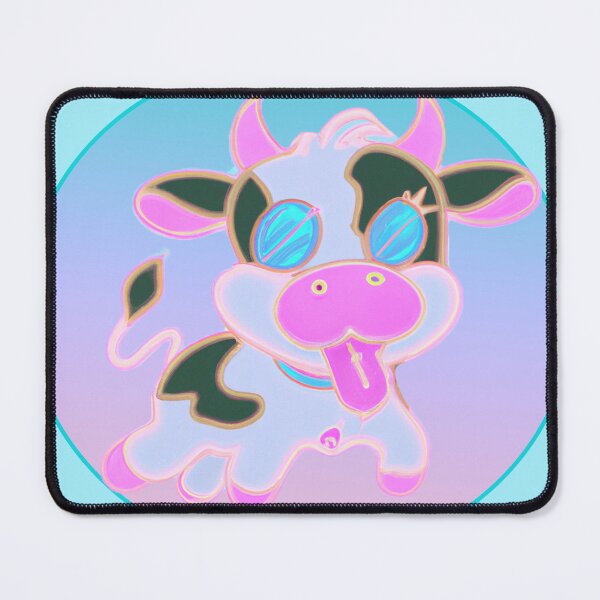 Item preview, Kawaii Cow | Cowaii | Neon Vaporwave Cow | 90s cartoon cow designed and sold by wavelengthss.
