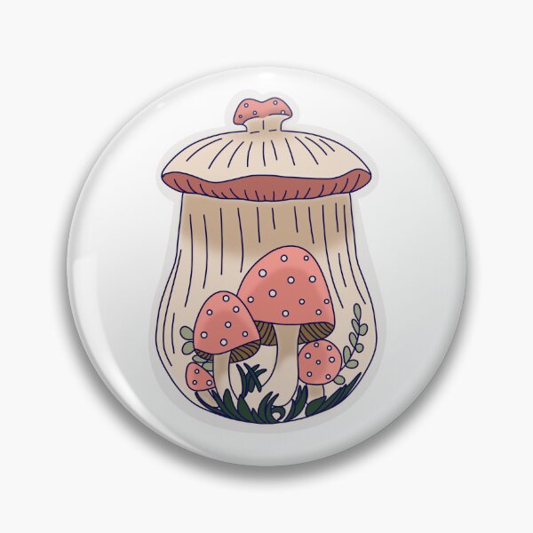 Item preview, Pink Arnel  Happy Mushroom Canister designed and sold by Corissa Livingston.