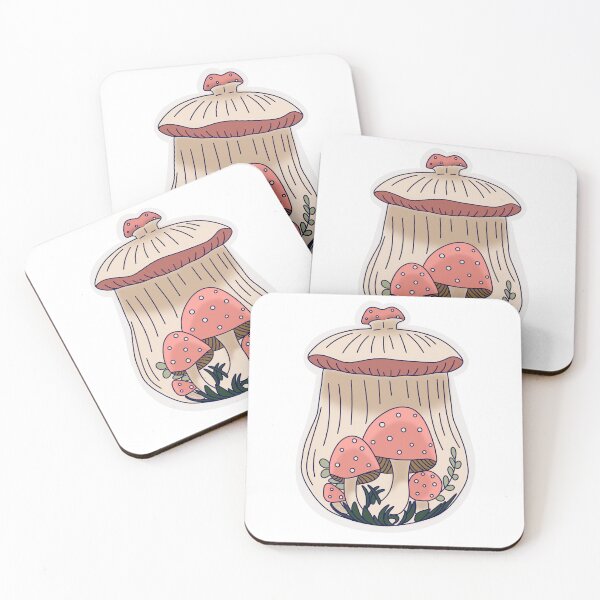 Item preview, Pink Arnel  Happy Mushroom Canister designed and sold by Corissa Livingston.