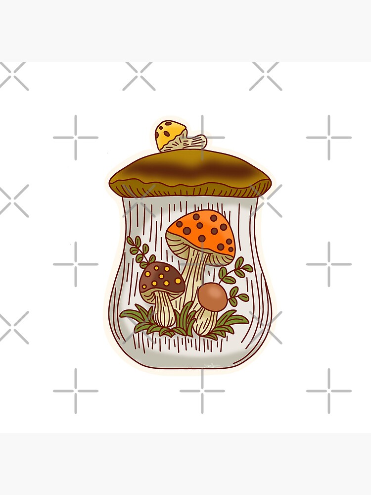 Merry Mushroom Teapot  Sticker for Sale by Corissa Livingston