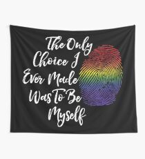Be Myself - LGBT Pride Gifts, Lesbian, Gay Wall Tapestry