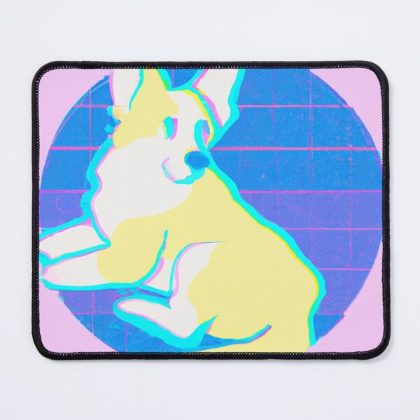 Item preview, Retro Vaporwave Corgi designed and sold by wavelengthss.