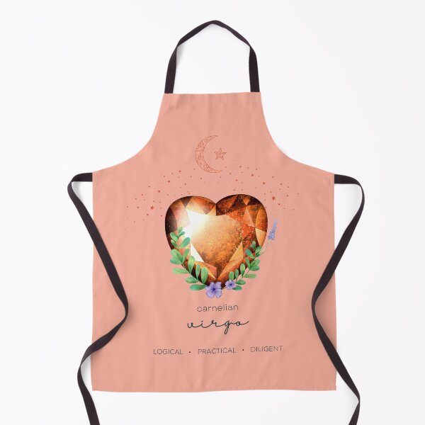 Item preview, Virgo Carnelian Zodiac Gemstone Apron designed and sold by MagicWolfStar.