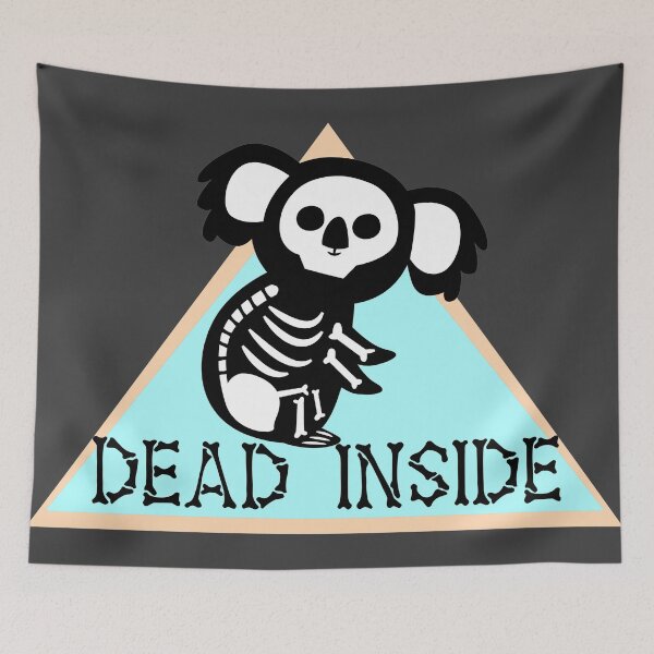 Item preview, Dead Inside Skeleton Koala Blue designed and sold by ChiweenieHobbit.