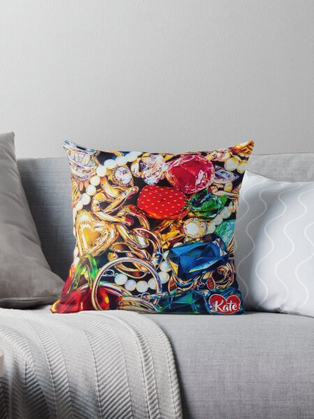 Jewelry Box Throw Pillow
