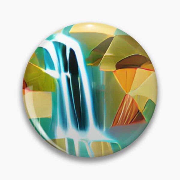 Item preview, abstract colorful waterfall original art designed and sold by Surrealarts727.