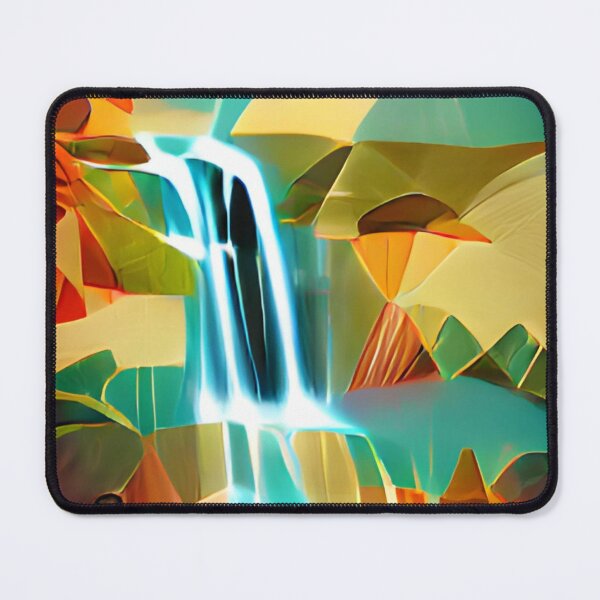 Item preview, abstract colorful waterfall original art designed and sold by Surrealarts727.