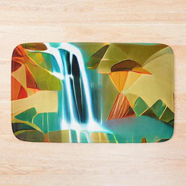 Item preview, abstract colorful waterfall original art designed and sold by Surrealarts727.