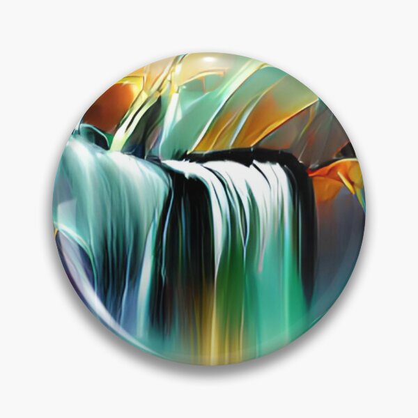 Item preview, abstract colorful waterfall original art designed and sold by Surrealarts727.