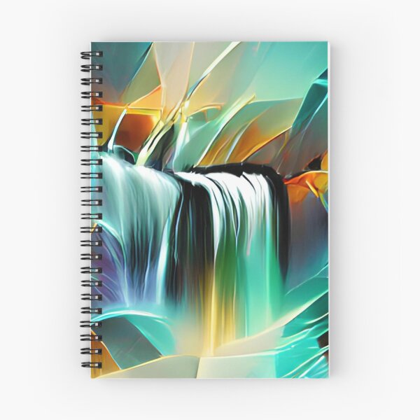 Item preview, abstract colorful waterfall original art designed and sold by Surrealarts727.