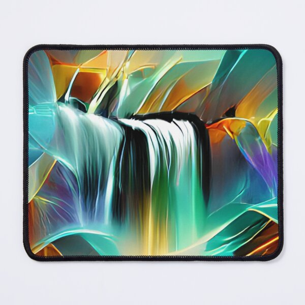 Item preview, abstract colorful waterfall original art designed and sold by Surrealarts727.