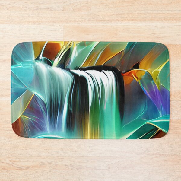 Item preview, abstract colorful waterfall original art designed and sold by Surrealarts727.