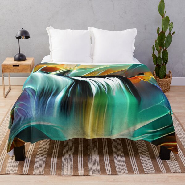 Item preview, abstract colorful waterfall original art designed and sold by Surrealarts727.